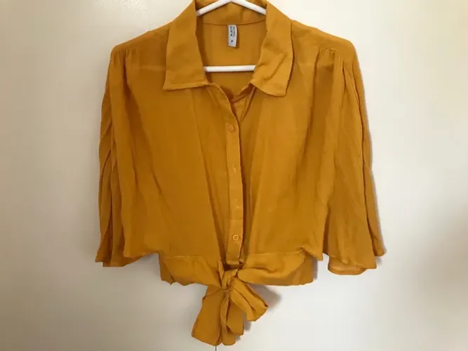blusa cropped bluesteel