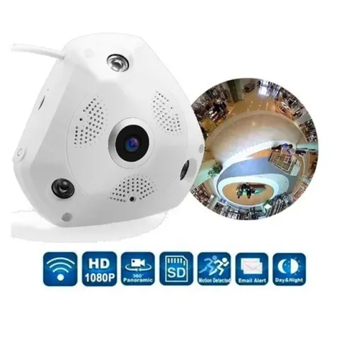Câmera IP Panoramica 360 Wi-fi Vr Camera Somente Para Android ou Dvr