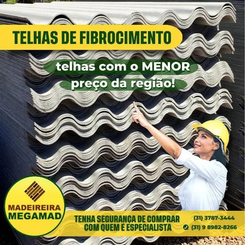 Telha de Fibrocimento 2,44x1,10 (Antigo Amianto)