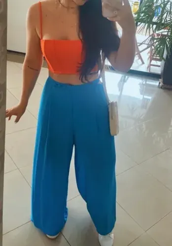 Calça e cropped