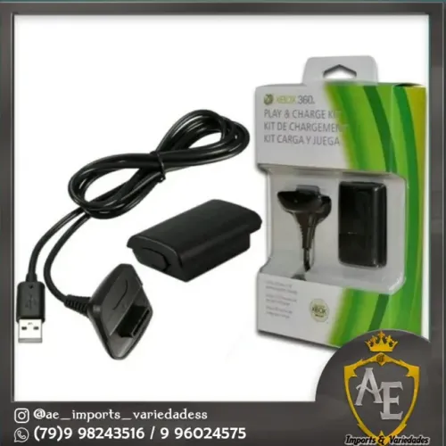 carregador+bateria xbox