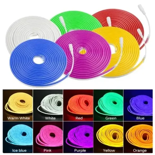 Fita LED Neon, 12v, 5 Metros. Sem fonte!!!