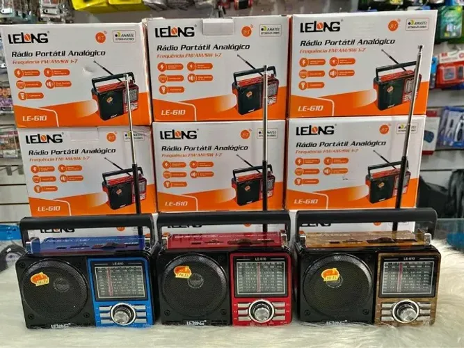 RÁDIO RETRO RECARREGÁVEL PEGA FM E AM E BLUETOOTH
