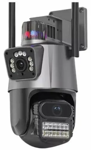 Camera Wifi Segurança 6mp 4k Lente Dupla Zoom