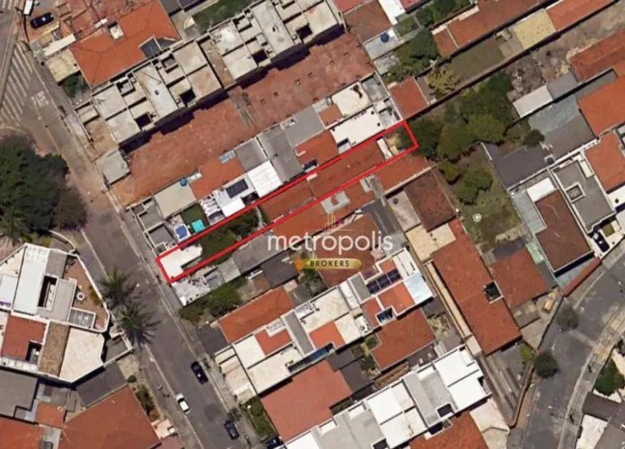 Terreno à venda, 250 m² por R$ 855.000,00 - Campestre - Santo André/SP