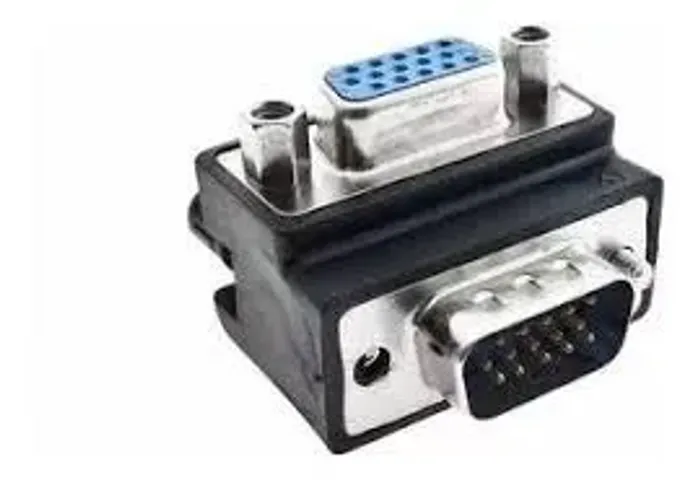 Adaptador VGA Macho para VGA Fêmea 90º