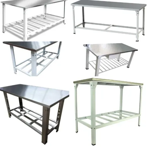 Mesa Bancada de Inox Multiuso Industrial