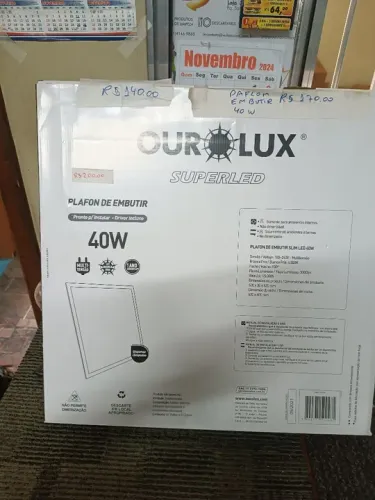 Plafon de Embutir LED 40W - Ourlux - Superled