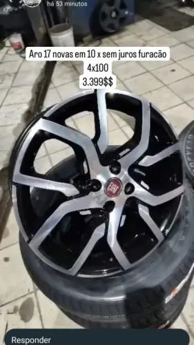 Aro 17 modelo Fiat argo em 10 x sem juros<br><br>