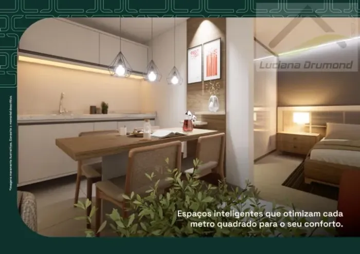 Apartamento Quarto Sala Cozinha Integrada Ilhotas