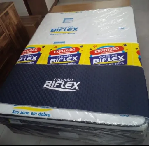 Cama Box base + colchão Biflex 138x188 ( Pronta entrega )
