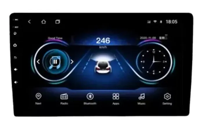 Central Multimídia Kx3 Krc5000 Bt 9 Pol Touch Screen Cor Preto