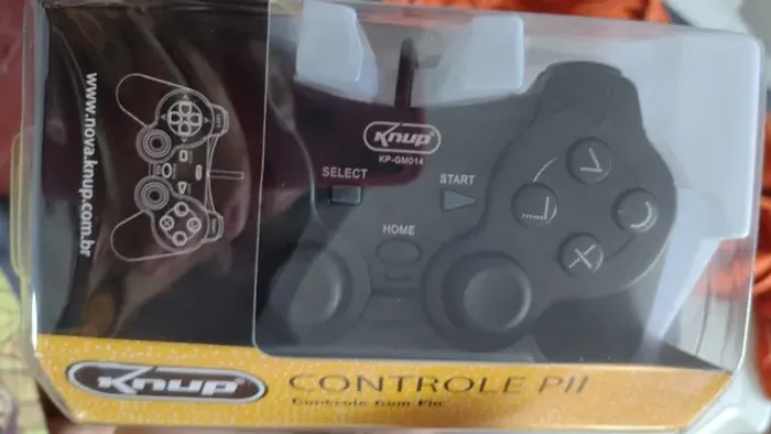  Controle para ps2 com fio knup