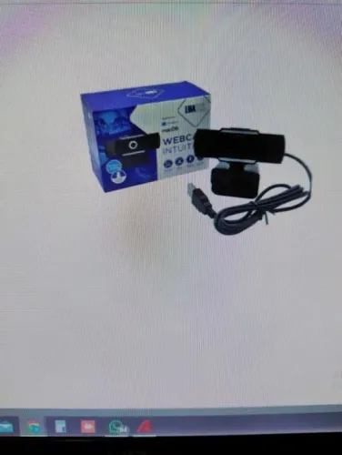 camera webcam intuitive gira 360o graus usb resolução 1920x 1080 c/2 microfones imbutidos 