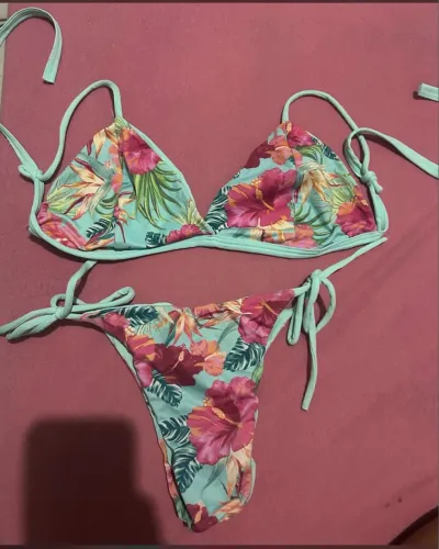 Biquíni Floral estampado dupla face