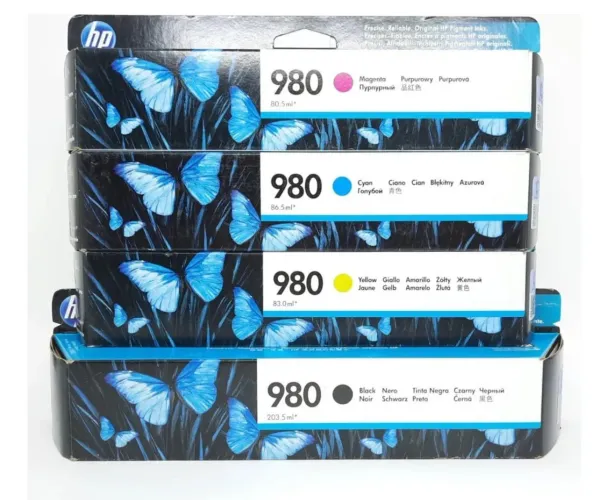 Kit 4 Cartuchos de Tinta HP 980 - Cores