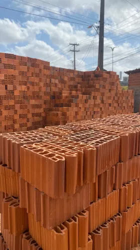PROMOÇÃO Tijolo milheiro 6furos redondo