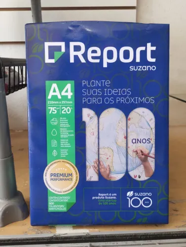 Resma De Papel Report A4 75g/m² - 500 Folhas
