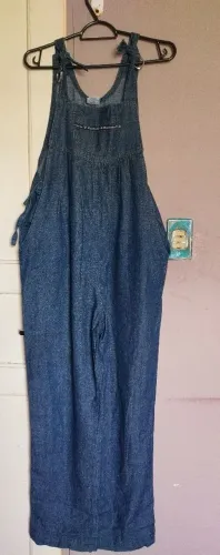 Macacão GESTANTE Jeans - Ajustável 