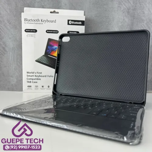 Capa Magnética iPad 10 - ACOMPANHA TECLADO, TOUCHPAD E ESPAÇO PARA PENCIL