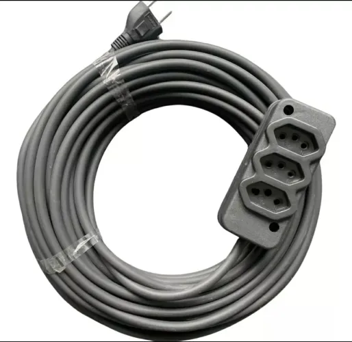 Extensão Elétrica Grossa PP 2x2.5mm - 30 Metros Bivolt Reforçada - Pronta Entrega
