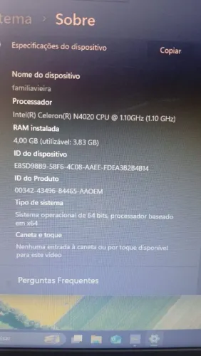 Vendo notebook 3 meses de uso