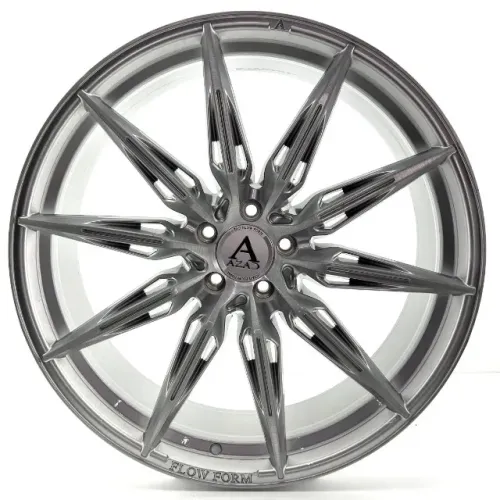 JOGO DE RODAS FLOW FORMING VW JETTA /TIGUAN ARO 22X9 PRATA ESCOVADO BLANK ET 15