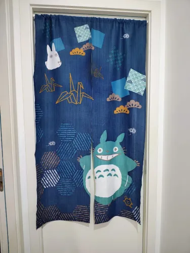 Cortina de porta japonesa Totoro trazida do Japão, original da loja Ghibli