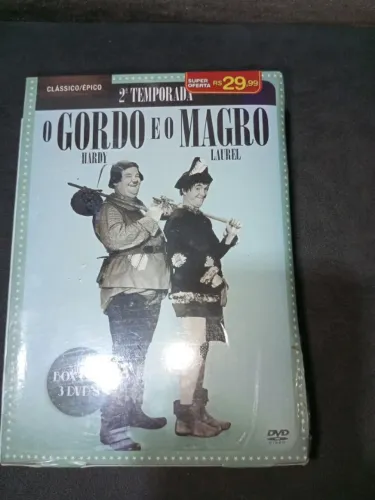 DVD BOX O GORDO E O MAGRO - 2" TEMPORADA. Lacrado