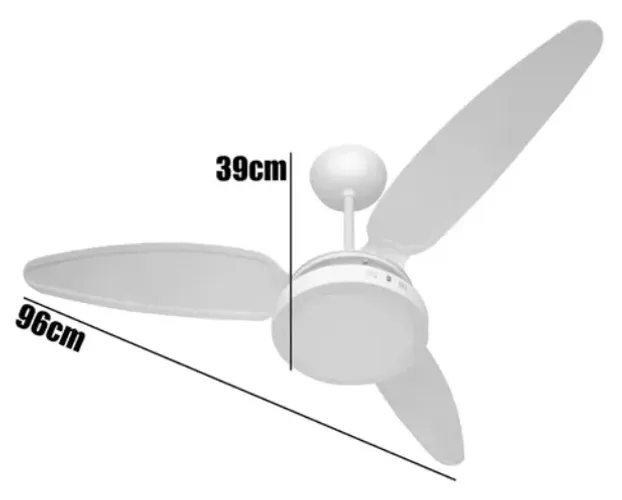 Ventilador De Teto Wind Light Silent C/ Led 18w Ponente 220v