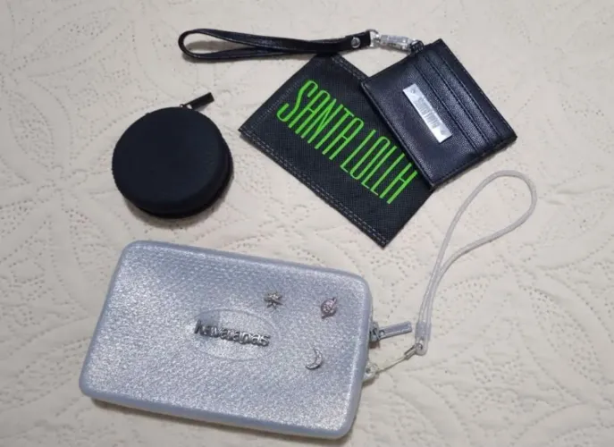 Porta cartões e moedas