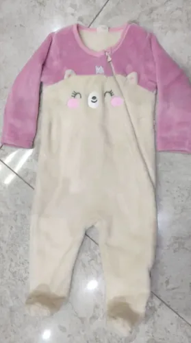 Macacão de frio bebê menina