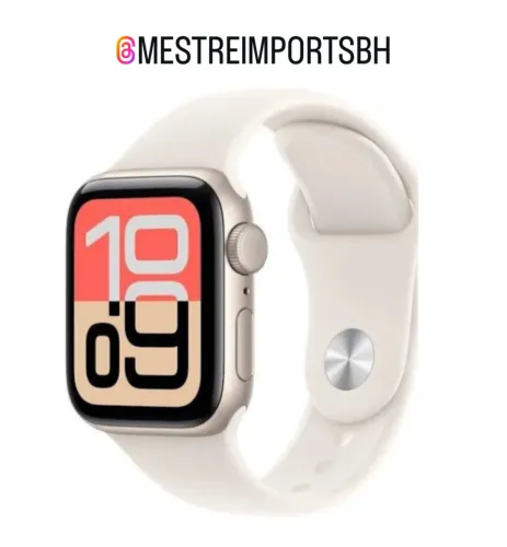 Apple Watch SE 3 40MM STARLIGTH (NOVO) LACRADO LOJA FÍSICA ENTREGA GRÁTIS 