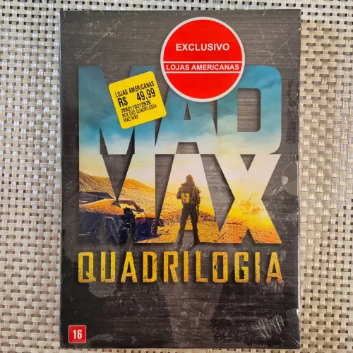 Coletânea Mad Max - Quadrilogia 4 DVDs