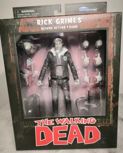 Rick Grimes the walking dead comics deluxe diamond select lacrado