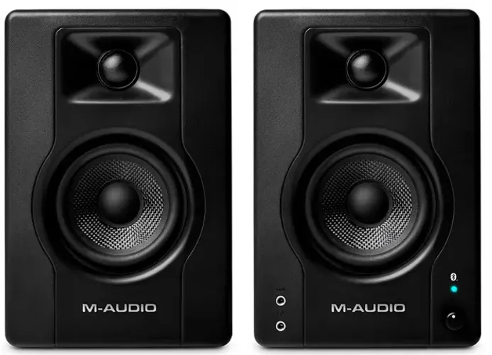 Par de Monitores Multimídia Bluetooth M-Audio BX3 BT de 3,5 polegadas - Profissional - Est