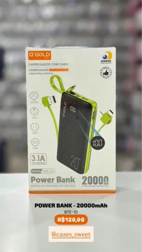 Power Bank 20000mAh Alpha Gold BTE-10
