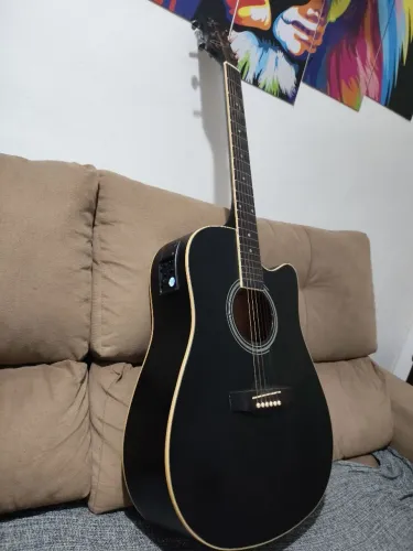 Violão Acústico Preto