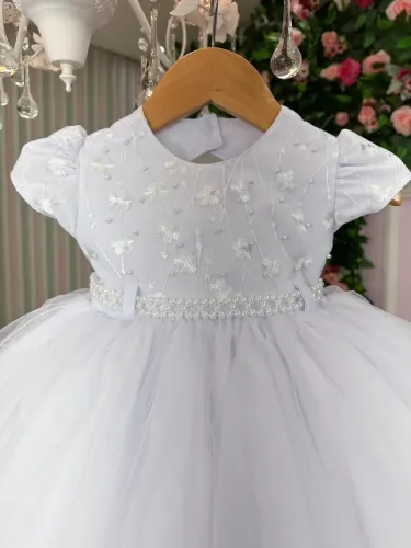 Vestido de Batizado para Bebê - Delicado e Encantador