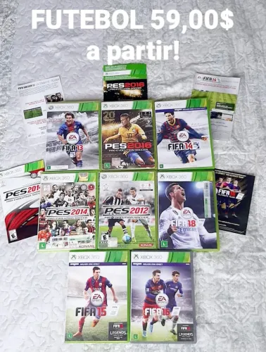 Jogos de Futebol Xbox 360 Originais! (Sem arranhado) ENTREGO em Brasília