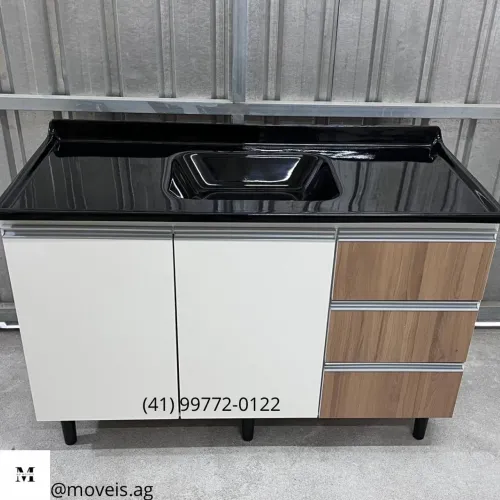 Armário de Cozinha com Cuba 1.20x54