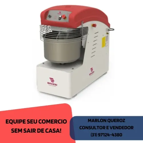 Amassadeira Espiral 2 Velocidades Braesi 25kg Nova