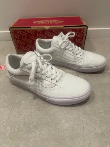 Tênis Vans Old Skool Branco true white tam 39 perfeito!
