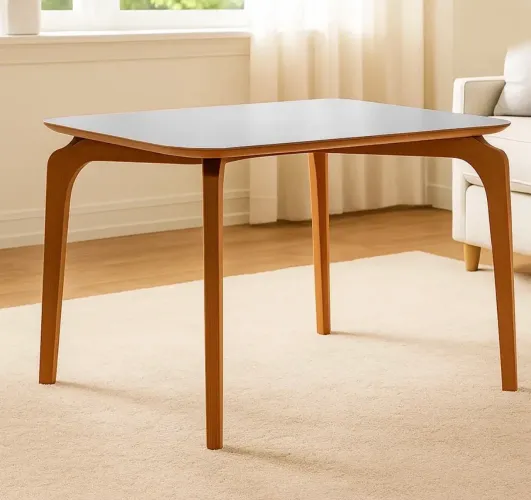 Mesa De Jantar Capri 120×80 com Vidro p54