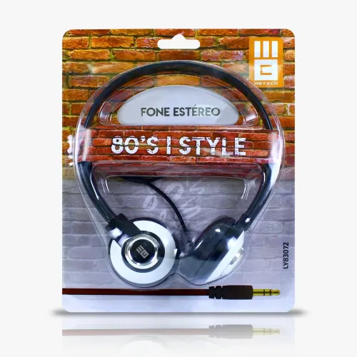 Fone de Ouvido 80's Style - Estilo Retro e Conforto