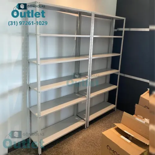 Estante de aço com 6 divisórias para escritórios