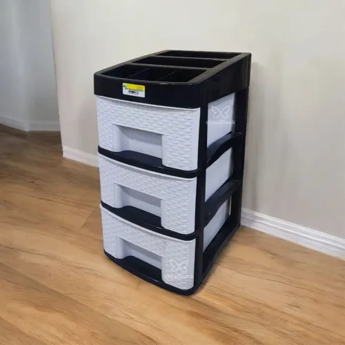 Gaveteiro Organizador 3 Gavetas Lilás