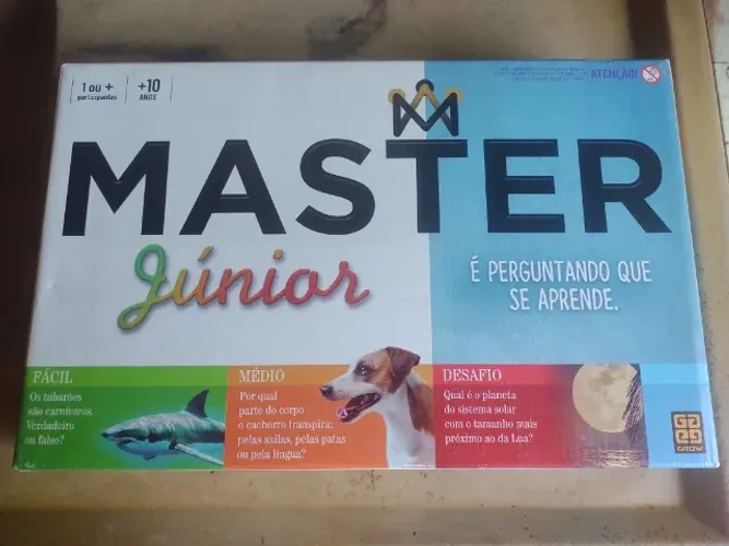 Jogo Master Junior É Perguntando Que Se Aprende - Da Grow Completo