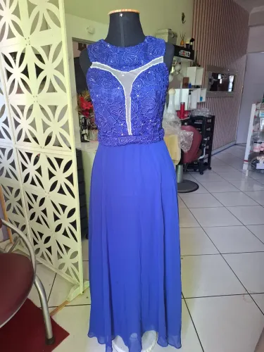 Vestido de Festa Azul Royal