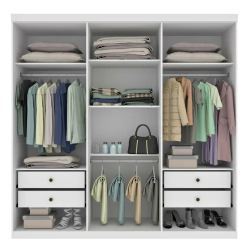 Guarda-Roupa 6 Portas prático 1,80m